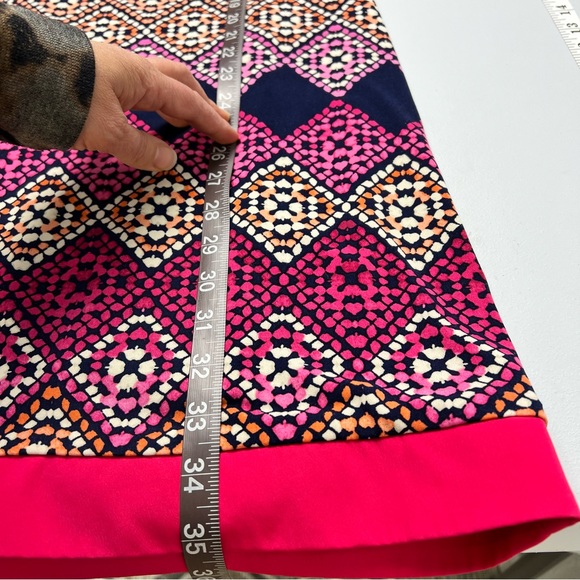 Eliza J Geometric Exposed Gold Back Zipper Closure Women’s Size 14 - Picture 13 of 16